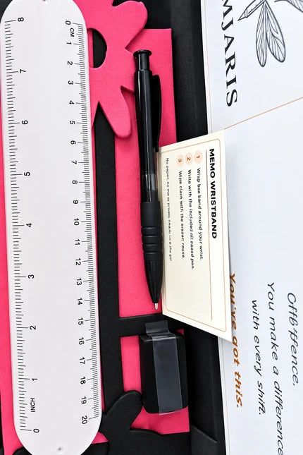 Reusable Memo Wristband Gift Set with Pen & Eraser