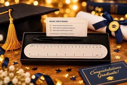 Reusable Memo Wristband Gift Set with Pen & Eraser