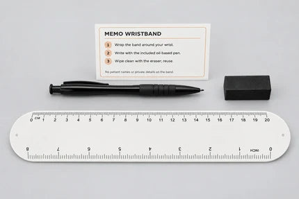 Reusable Memo Wristband Gift Set with Pen & Eraser