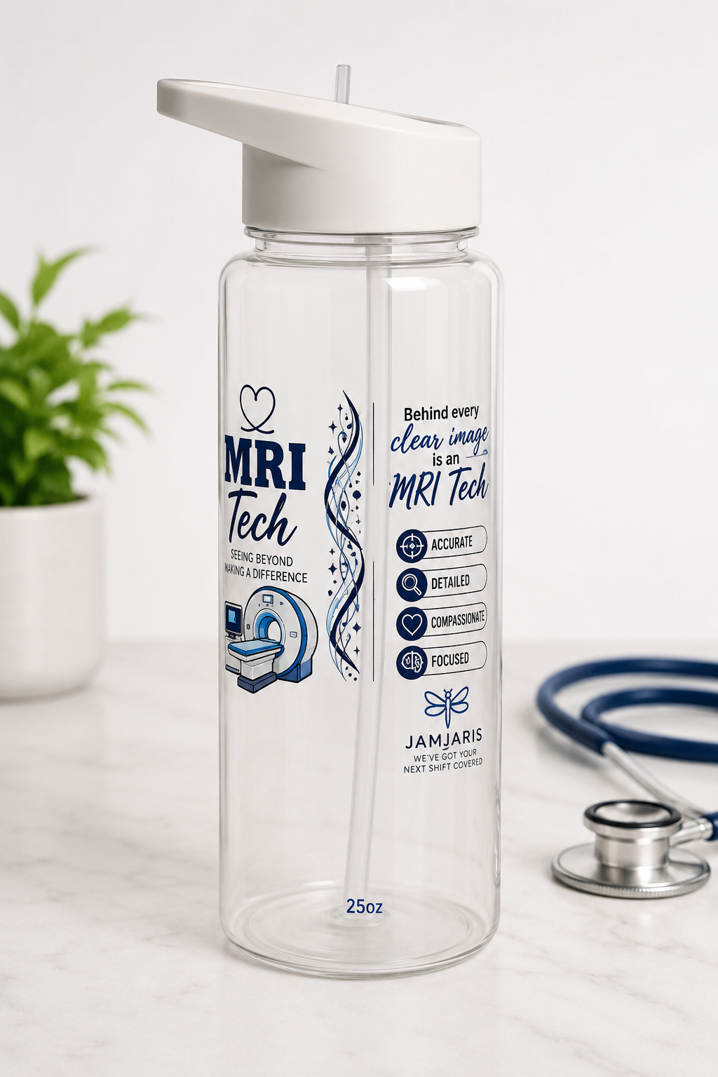 MRI Tech Water Bottle – Radiology Technologist Appreciation Gift
