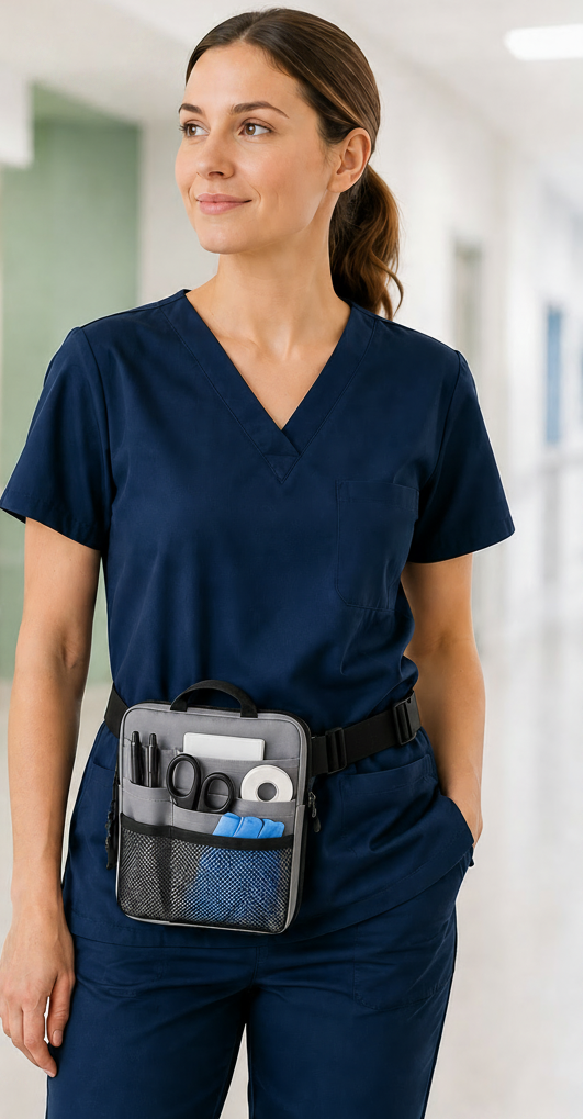 Healthcare Worker Multi-Pocket Waist Organizer
