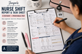 Nurse Shift Report & Task Sheet – 4 Patient Printable PDF
