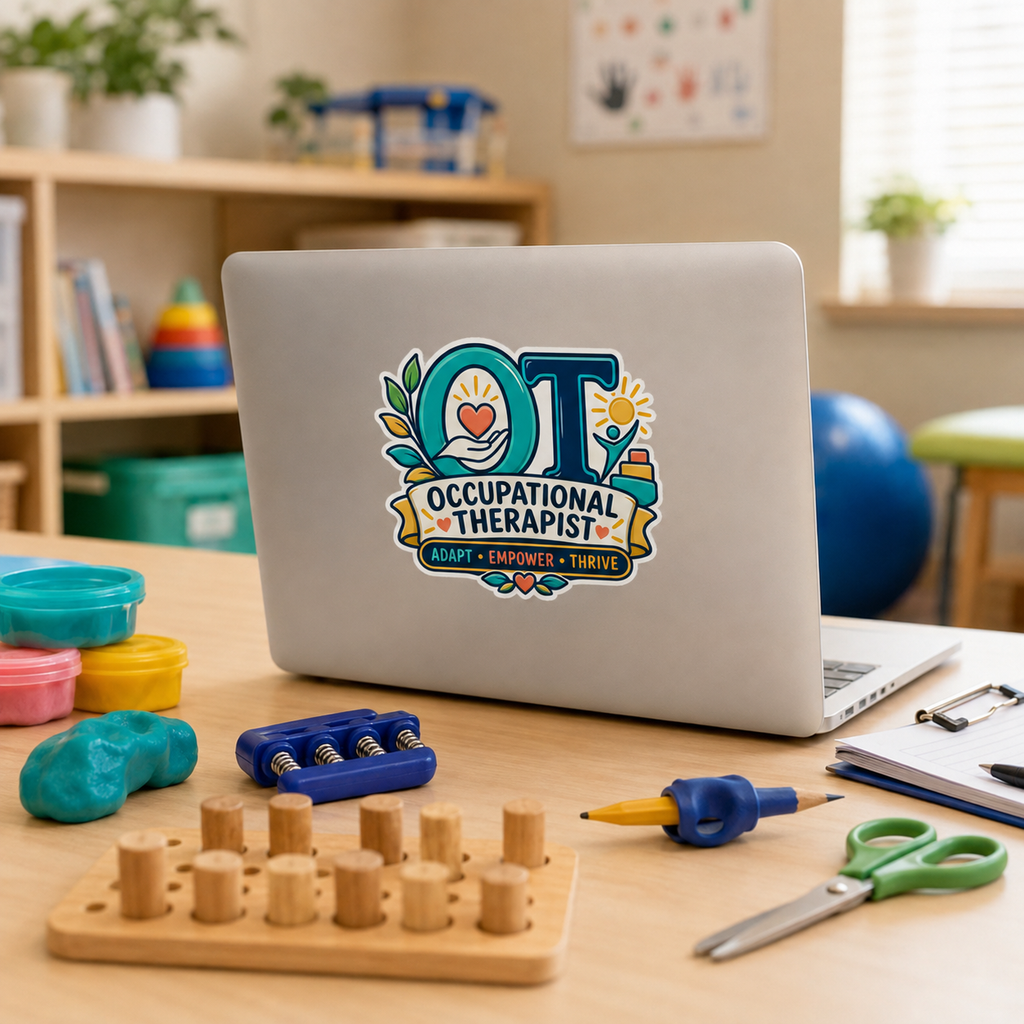 Occupational Therapist OT Laptop Sticker – Adapt, Empower, Thrive
