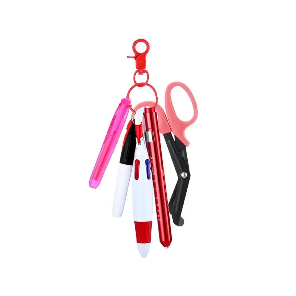 Healthcare Worker Retractable Badge Reel Mini Tool Set