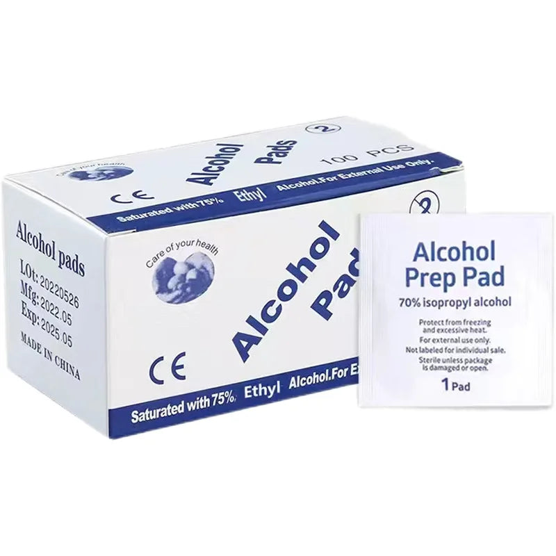 70% Isopropyl Alcohol Prep Pads – 100 Count