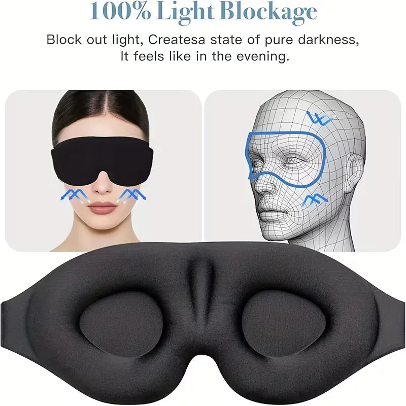 3D Blackout Sleep Mask for Daytime Sleep