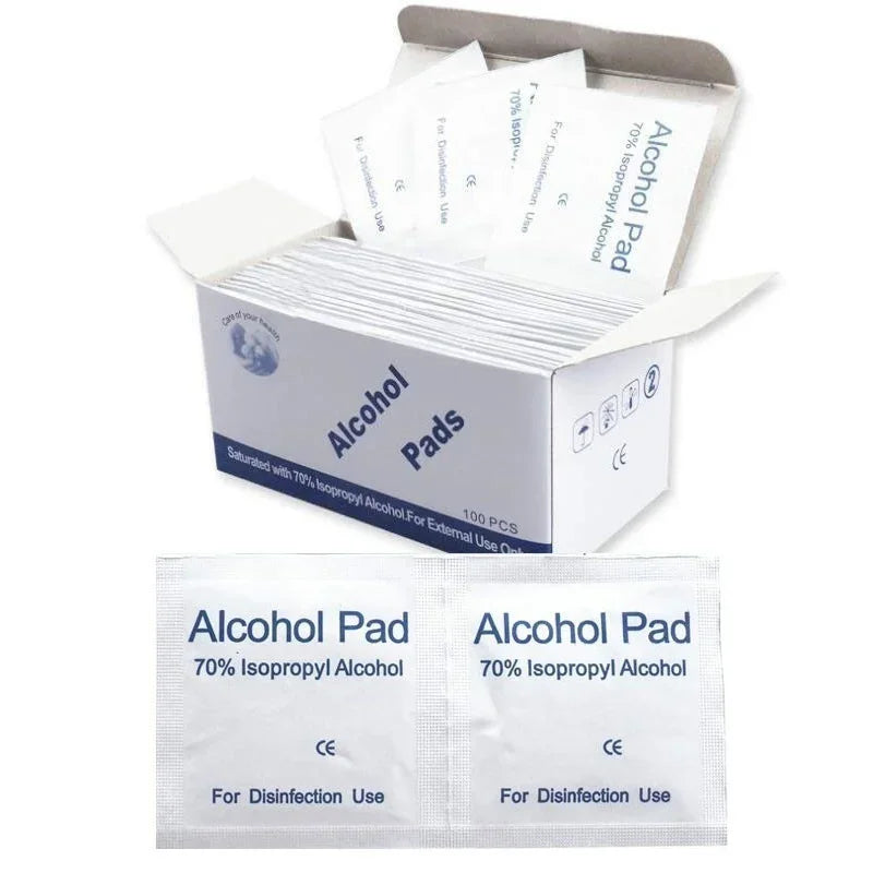 70% Isopropyl Alcohol Prep Pads – 100 Count