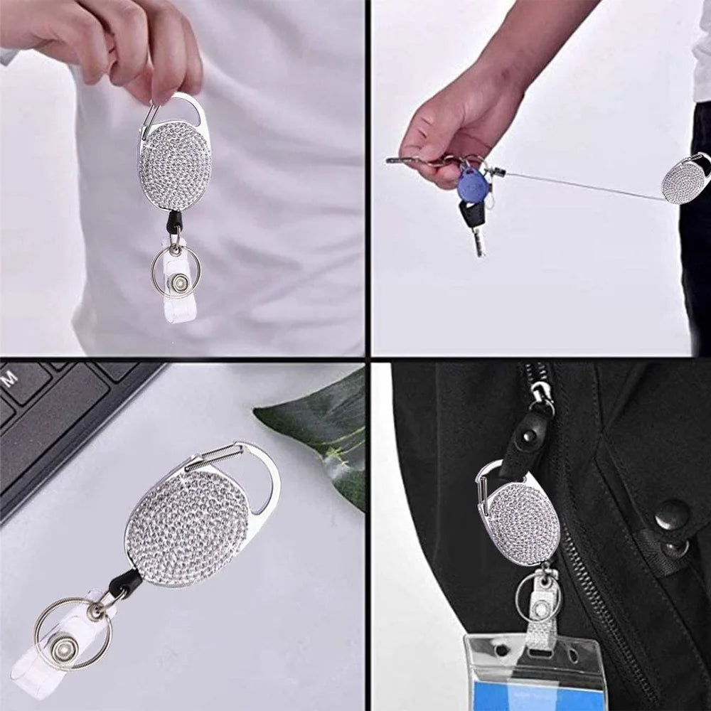 Sparkle Retractable Badge Reel