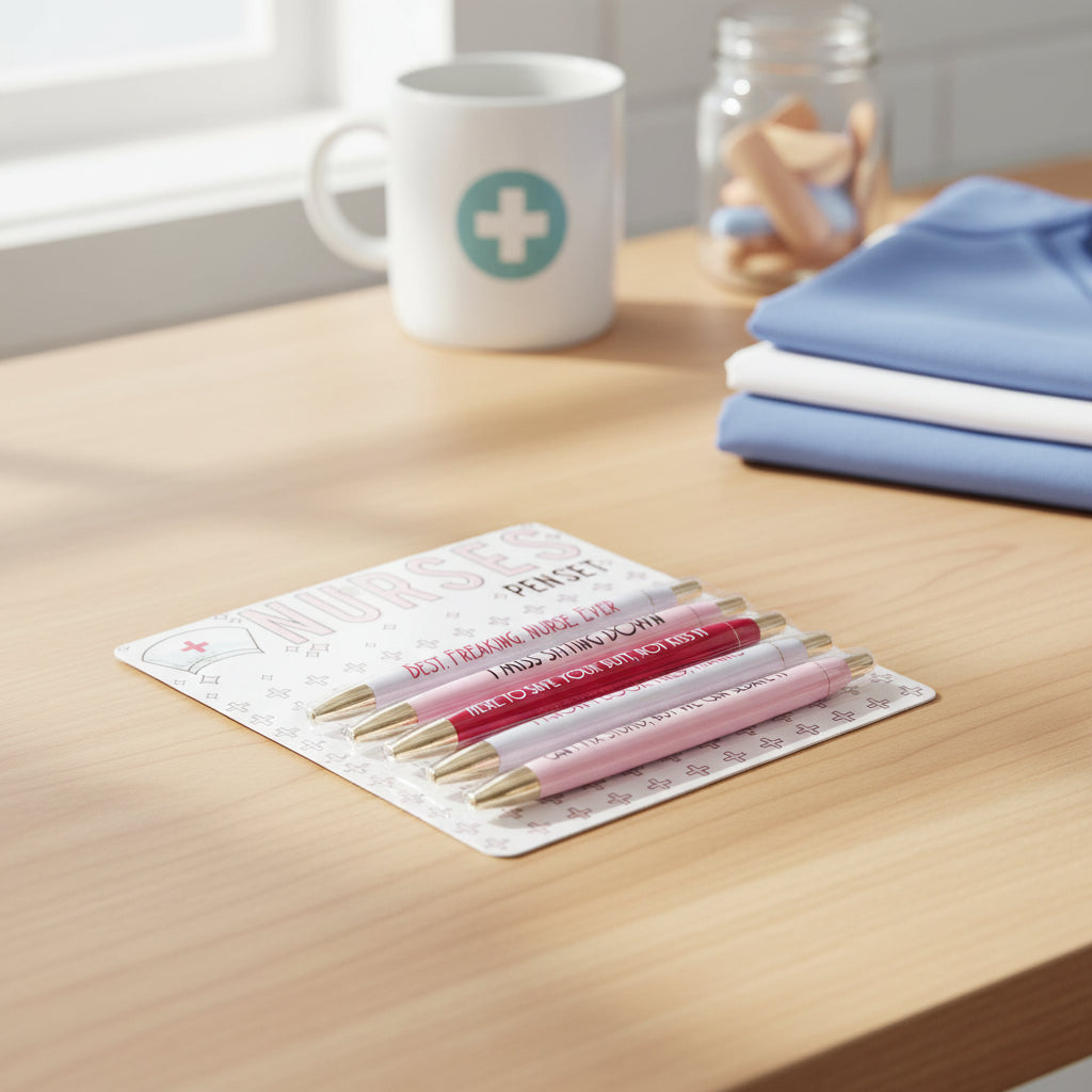 Jamjaris Nurse Shift Pen Set – 5 Pack