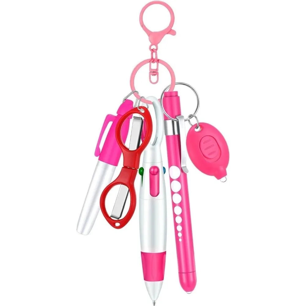 Healthcare Worker Retractable Badge Reel Mini Tool Set