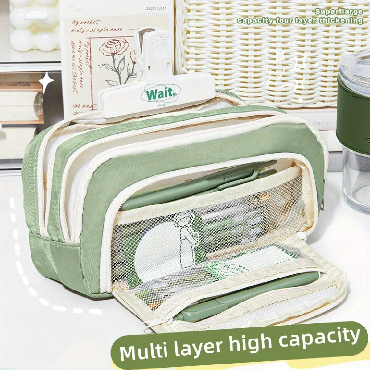 Healthcare Professional Utility Organizer Pouch | Multi-Compartment Work Essentials Bag