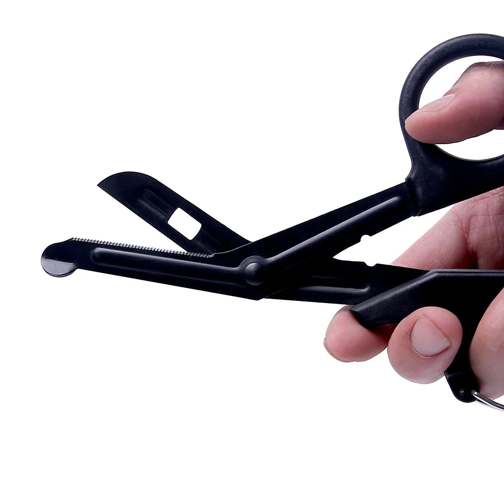 Medical Trauma Shears with Clip – Stainless Steel Bandage Scissors