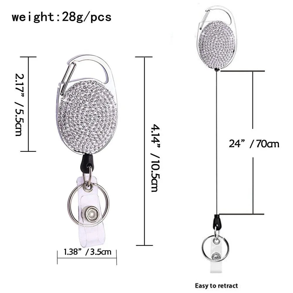 Sparkle Retractable Badge Reel